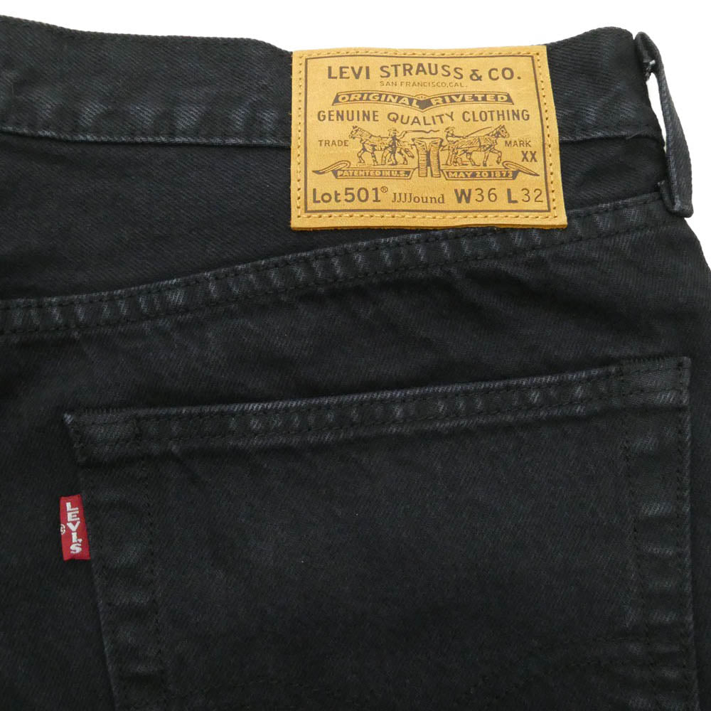 Levi's リーバイス A9525-0002 × JJJJound ジョウンド 501 '93 ブラックデニム パンツ ジーンズ ブラック系 W36【新古品】【未使用】【中古】