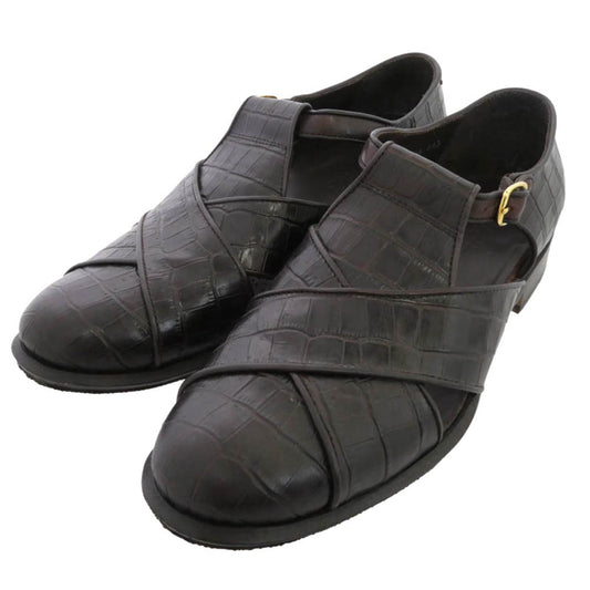 ポルペッタ ELBA MESH メッシュ グルカ サンダル ブラック系 40.5【中古】