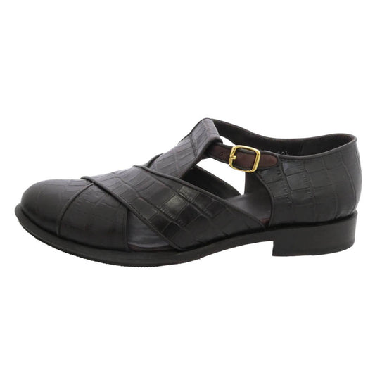ポルペッタ ELBA MESH メッシュ グルカ サンダル ブラック系 40.5【中古】