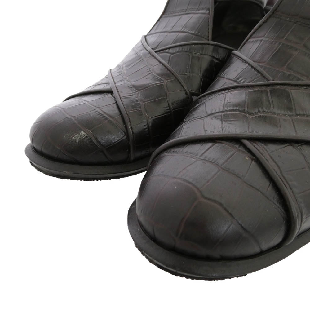 ポルペッタ ELBA MESH メッシュ グルカ サンダル ブラック系 40.5【中古】