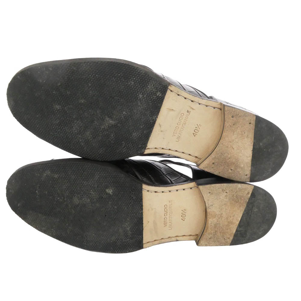 ポルペッタ ELBA MESH メッシュ グルカ サンダル ブラック系 40.5【中古】