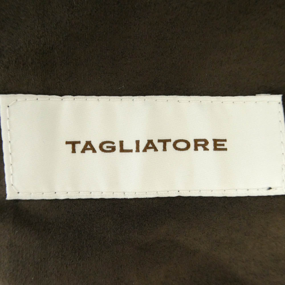 TAGLIATORE G-DAKAR22K 11380-2 イタリア製 ライトウールツイード チェック 2B テーラードジャケット グレー系 44【中古】