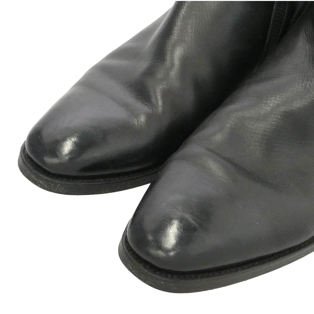 ダブルエイチ WH 6900U 菅原靴店別注 サイドジップ レザー ブーツ ブラック系 8.5【中古】