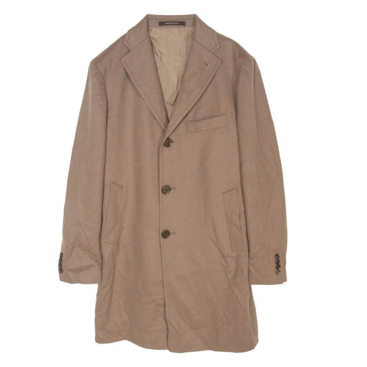 TAGLIATORE 19UIG017 イタリア製 カシミヤ100％ ロング チェスターコート ライトブラウン系 表記無し【中古】