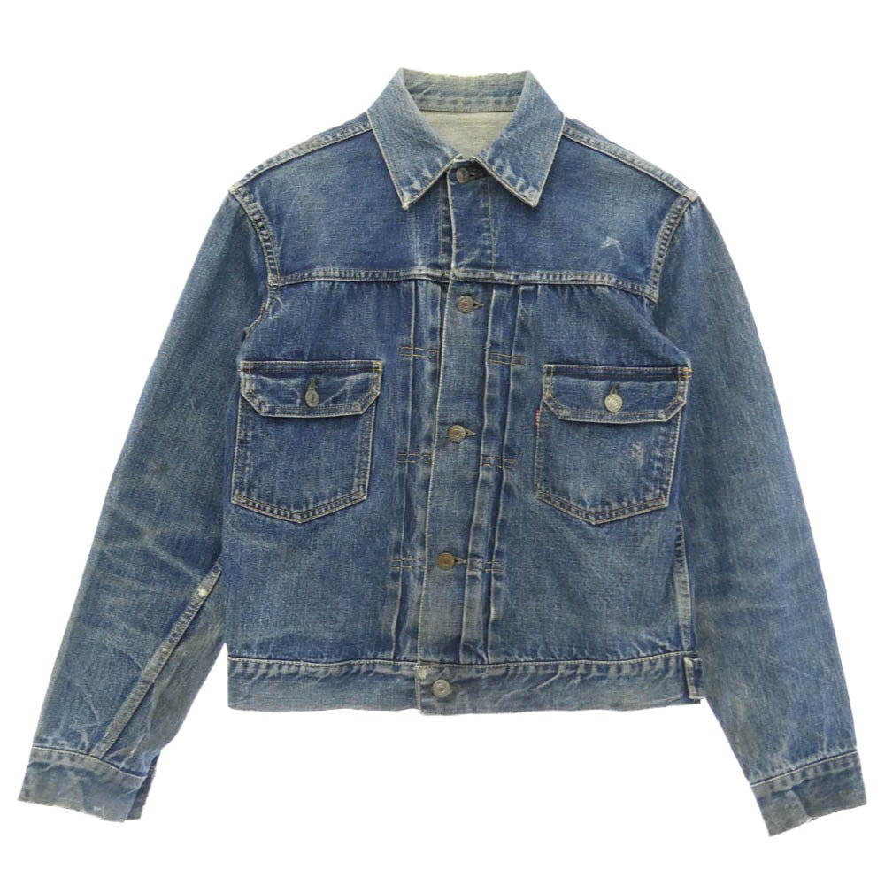 Levi's リーバイス VINTAGE ヴィンテージ 50s 60s セカンド 2nd 507XX BIGE ビックＥ 両面タブ ボタン裏刻印17 デニム ジャケット インディゴブルー系【中古】