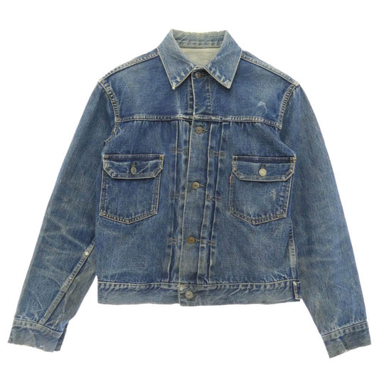Levi's リーバイス VINTAGE ヴィンテージ 50s 60s セカンド 2nd 507XX BIGE ビックＥ 両面タブ ボタン裏刻印17 デニム ジャケット インディゴブルー系【中古】