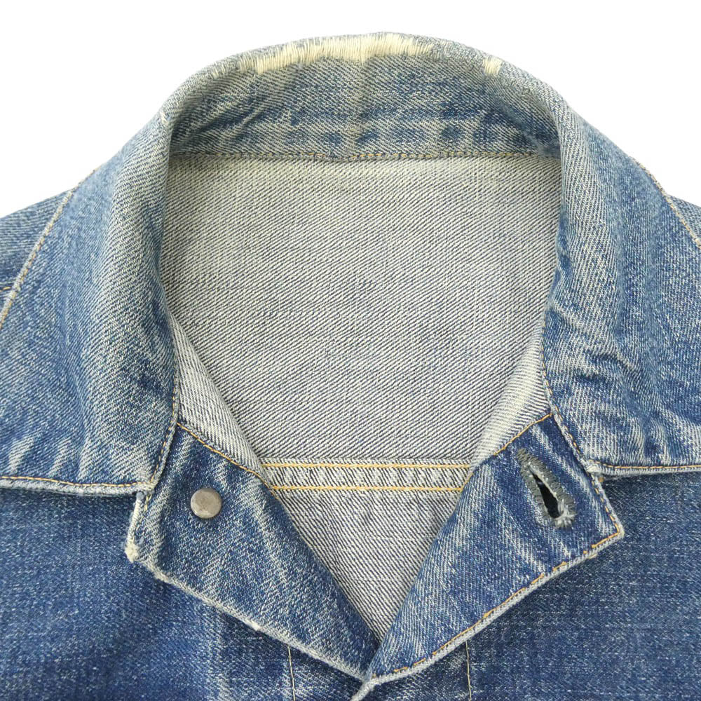 Levi's リーバイス VINTAGE ヴィンテージ 50s 60s セカンド 2nd 507XX BIGE ビックＥ 両面タブ ボタン裏刻印17 デニム ジャケット インディゴブルー系【中古】