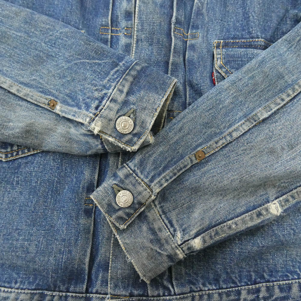 Levi's リーバイス VINTAGE ヴィンテージ 50s 60s セカンド 2nd 507XX BIGE ビックＥ 両面タブ ボタン裏刻印17 デニム ジャケット インディゴブルー系【中古】