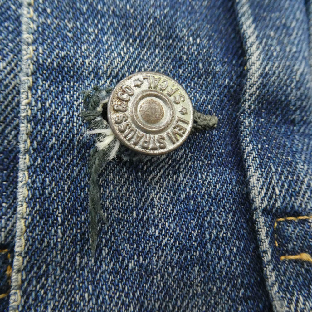 Levi's リーバイス VINTAGE ヴィンテージ 50s 60s セカンド 2nd 507XX BIGE ビックＥ 両面タブ ボタン裏刻印17 デニム ジャケット インディゴブルー系【中古】