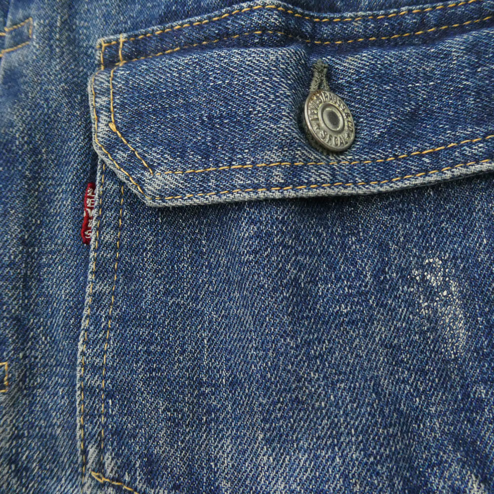 Levi's リーバイス VINTAGE ヴィンテージ 50s 60s セカンド 2nd 507XX BIGE ビックＥ 両面タブ ボタン裏刻印17 デニム ジャケット インディゴブルー系【中古】
