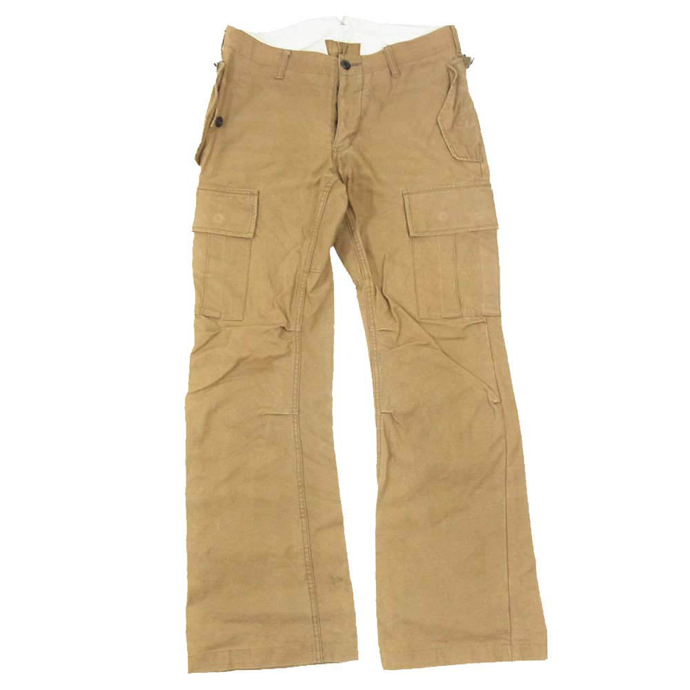 ATTACHMENT アタッチメント コットン フレア カーゴ パンツ ブラウン系 2【中古】