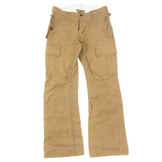 ATTACHMENT アタッチメント コットン フレア カーゴ パンツ ブラウン系 2【中古】