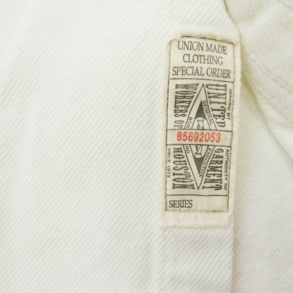 HOUSTON ヒューストン 41254 SOLID VIYELLA SHIRT ソリッド ビエラ ワークシャツ ホワイト系 M【中古】