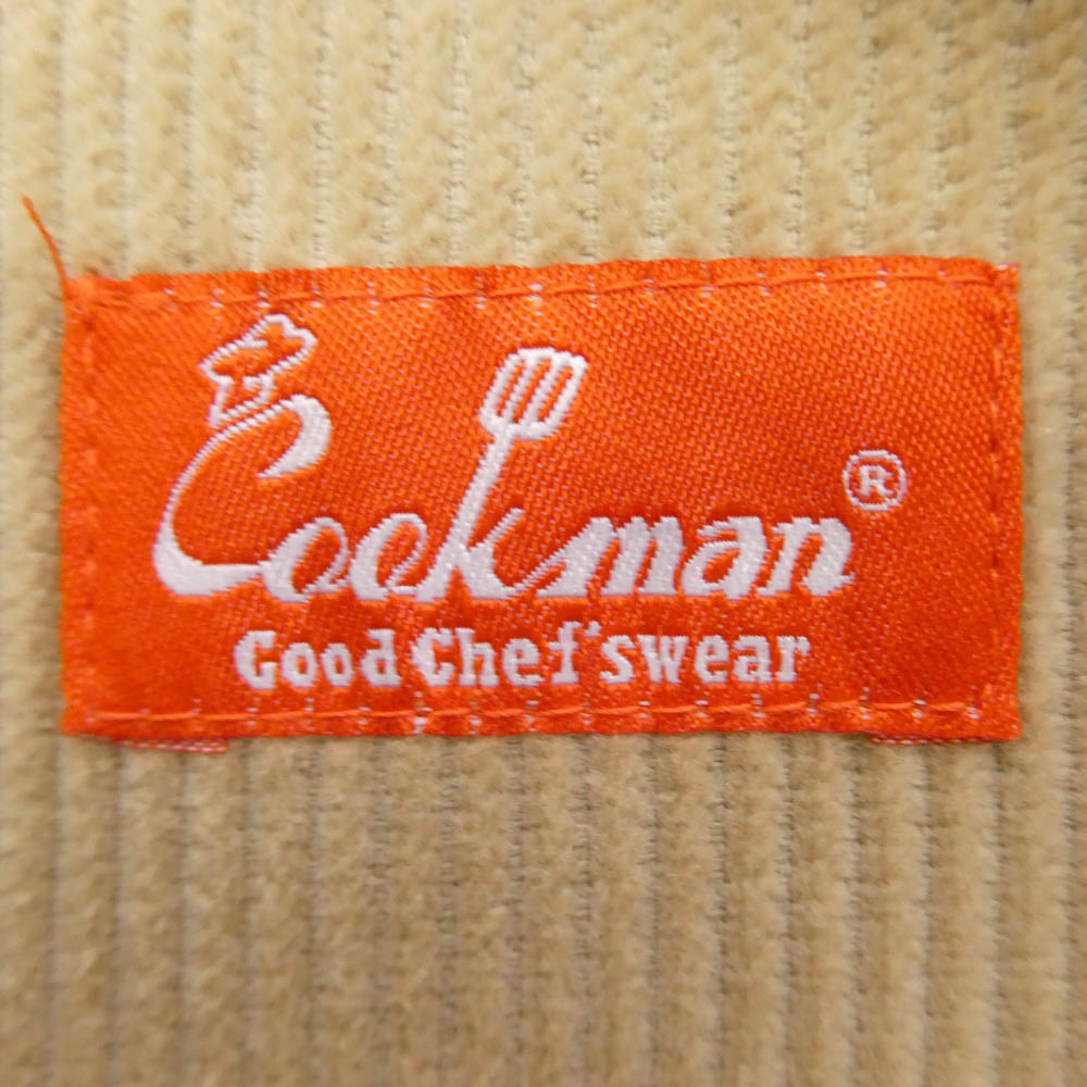 COOKMAN クックマン Chef Pants コットン コーデュロイ シェフ パンツ 中国製 ベージュ系 M【中古】