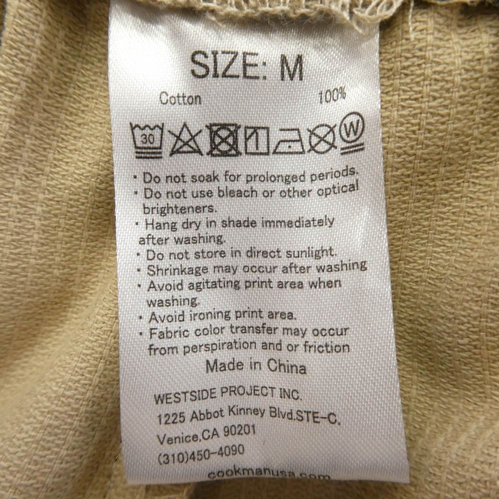 COOKMAN クックマン Chef Pants コットン コーデュロイ シェフ パンツ 中国製 ベージュ系 M【中古】