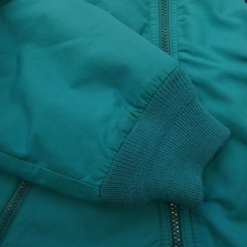 ランズエンド 90s SQUALL JACKET ボックスロゴ スコールジャケット スタンドカラー 裏フリース アウター ナイロンジャケット グリーン系 S【中古】