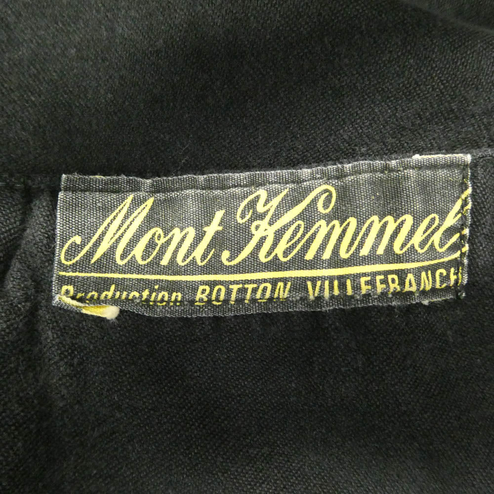 モン ケメル 50s Black moleskin jacket モールスキンジャケット フレンチ ワークジャケット ブラック系 サイズ表記なし【中古】
