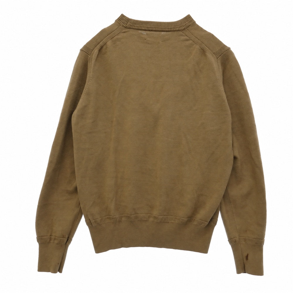 ワイルドライフテーラー ウール100％ クルーネック 長袖 ニット セーター ブラウン系 M【中古】