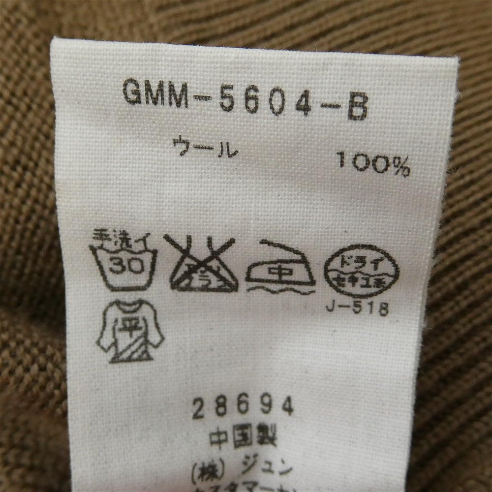 ワイルドライフテーラー ウール100％ クルーネック 長袖 ニット セーター ブラウン系 M【中古】