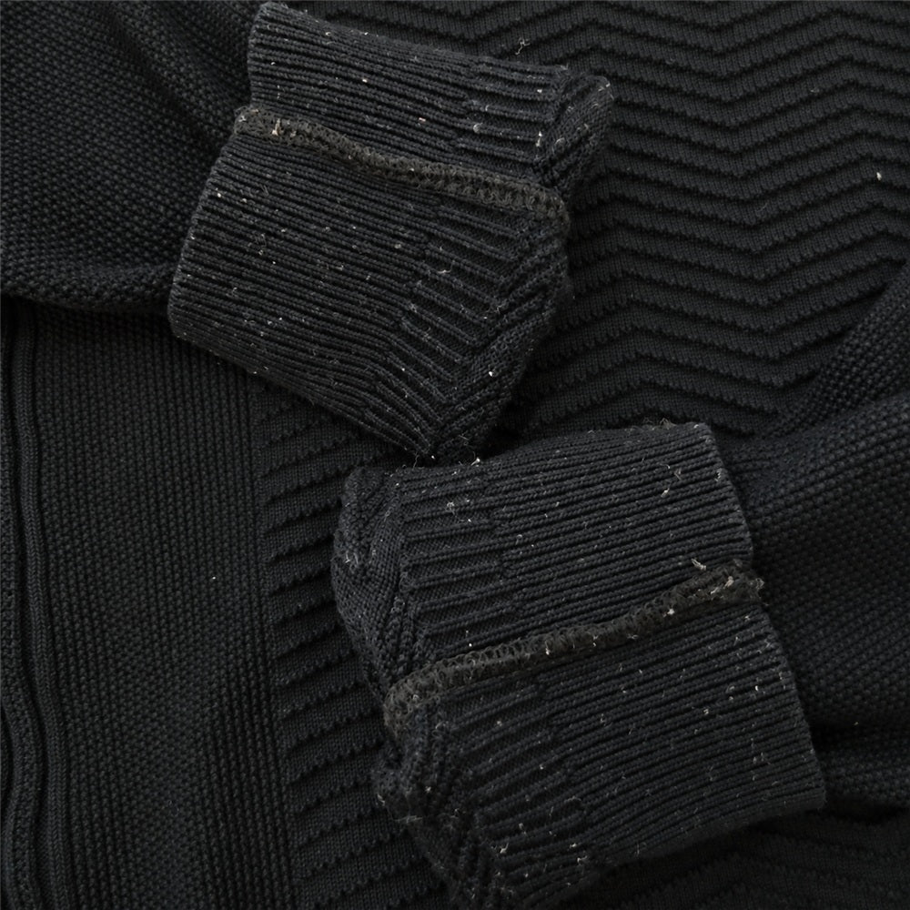 ヤシキ 18SS YSK-18SS-KN02 Samon Knit 鹿の子編み サモンニット ブラック系 1【中古】