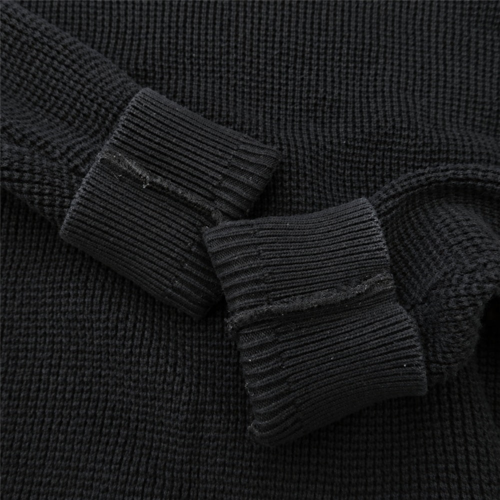 ヤシキ 17AW YSK-17AW-KN03 Kyoukoku Knit 峡谷10ゲージワッフル ニット ブラック系 1【中古】