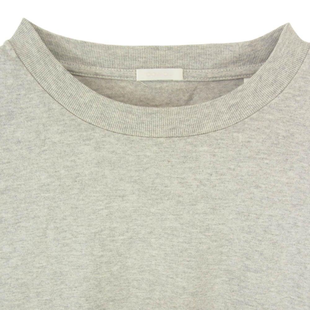 COMOLI コモリ 21SS T01-05004 空紡天竺 長袖 ロングスリーブ クルー Tシャツ カットソー グレー系 1【中古】