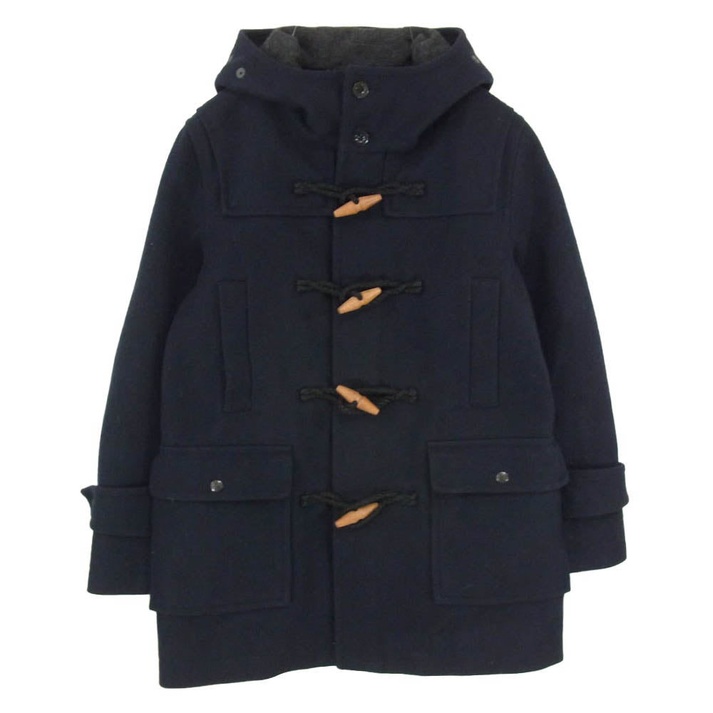nanamica ナナミカ SUBF461 WINDSTOPPER ウィンドストッパーウールメルトン ダッフルコート ネイビー系 XS【中古】