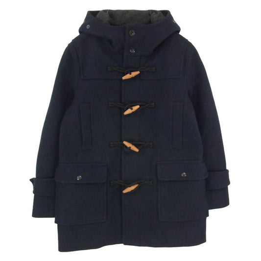 nanamica ナナミカ SUBF461 WINDSTOPPER ウィンドストッパーウールメルトン ダッフルコート ネイビー系 XS【中古】