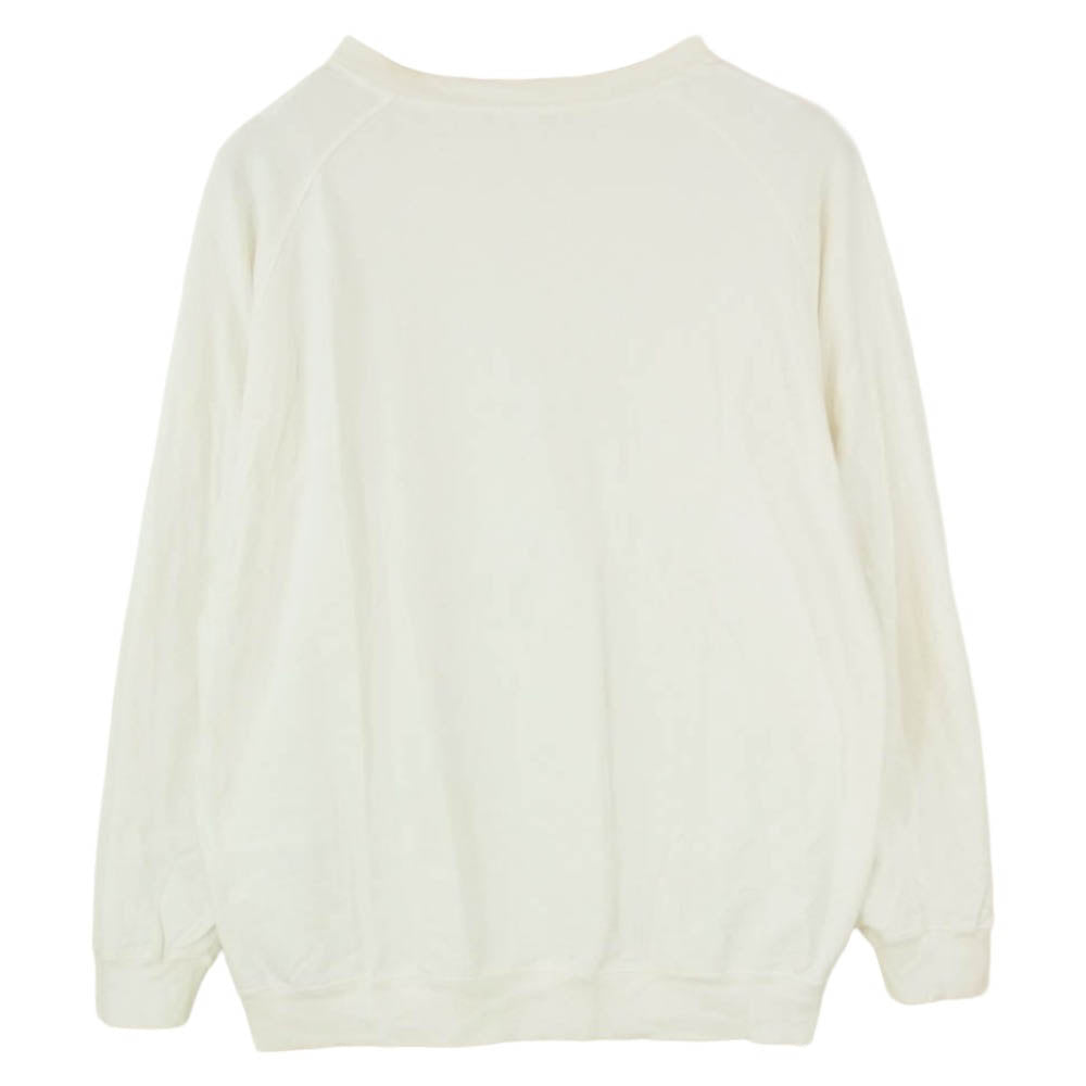 COMOLI コモリ 22AW W03-05008 コットン シルク クルーネック ラグラン 長袖 Tシャツ オフホワイト系 2【中古】