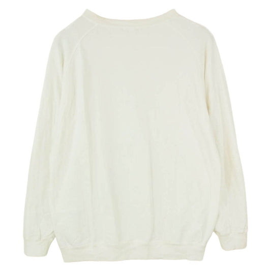 COMOLI コモリ 22AW W03-05008 コットン シルク クルーネック ラグラン 長袖 Tシャツ オフホワイト系 2【中古】
