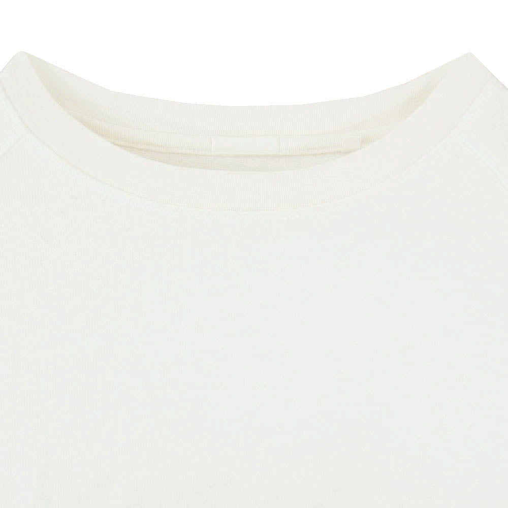 COMOLI コモリ 22AW W03-05008 コットン シルク クルーネック ラグラン 長袖 Tシャツ オフホワイト系 2【中古】