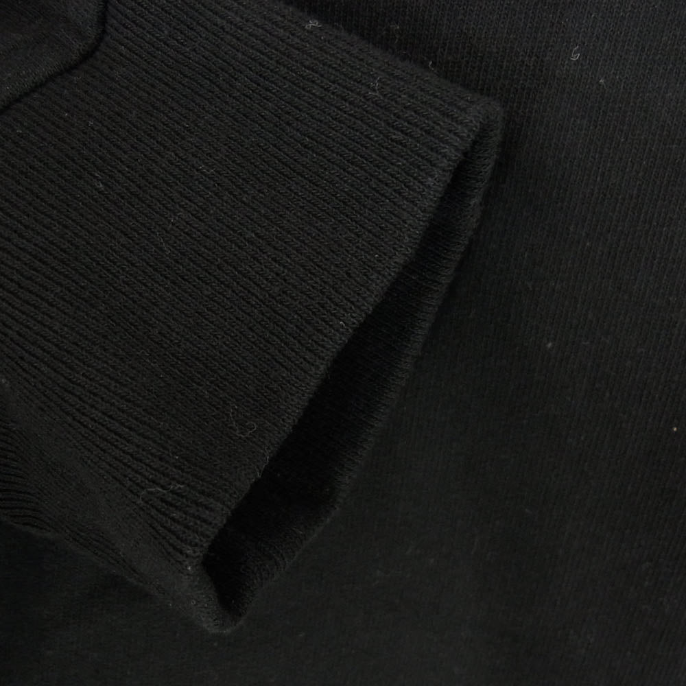 COMOLI コモリ 18AW N03-05009 クルーネック インレイ起毛 長袖 ラグラン スウェット トレーナー ブラック系 1【中古】