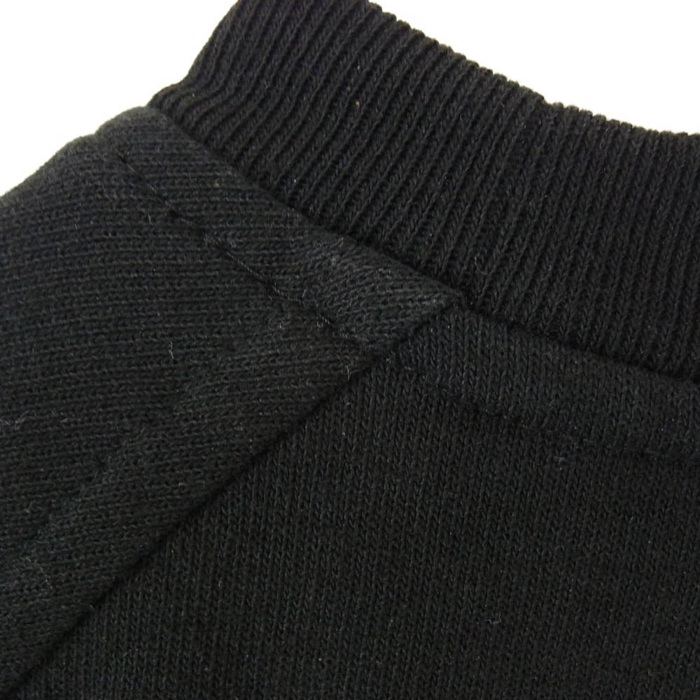 COMOLI コモリ 18AW N03-05009 クルーネック インレイ起毛 長袖 ラグラン スウェット トレーナー ブラック系 1【中古】