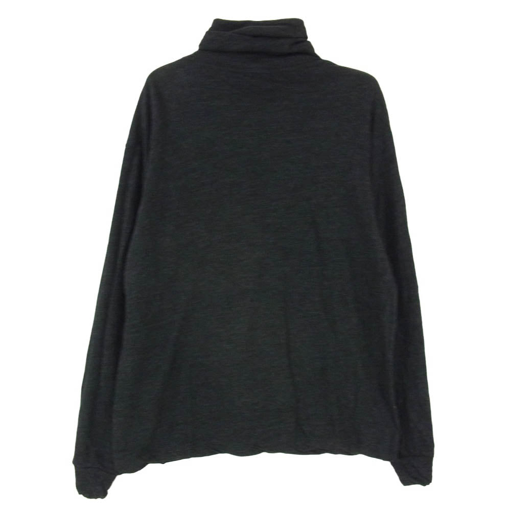 COMOLI コモリ 20AW S03-05006 ウール 天竺 長袖 ロングスリーブ タートルネック 薄手 ニット チャコール系 1【中古】