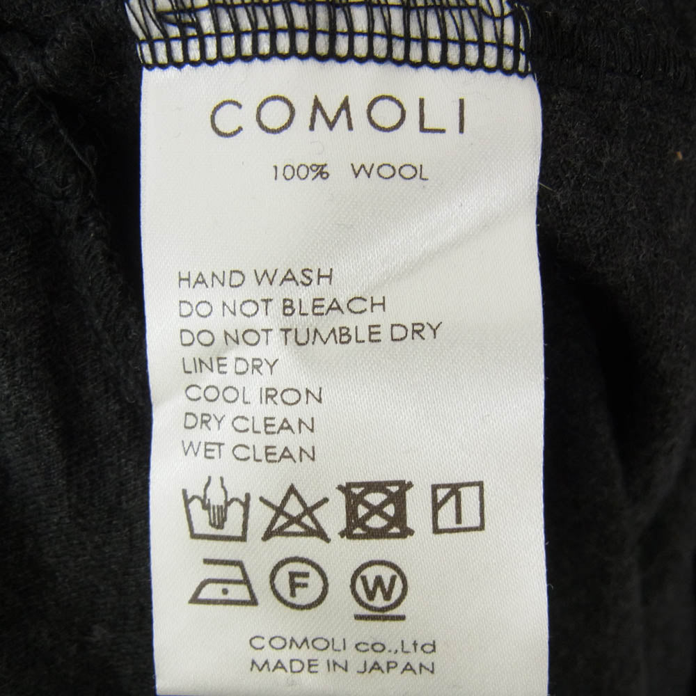 COMOLI コモリ 21AW U03-05006 L/Sクルー ウール天竺 長袖 ニット Tシャツ グレー系 1【中古】