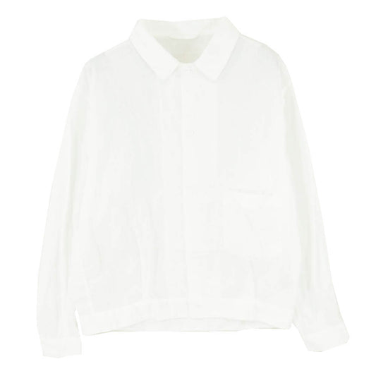 COMOLI コモリ 18SS P01-01015 ベタシャン ブルゾン シャツジャケット ホワイト系 1【中古】
