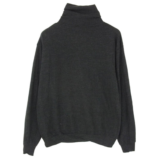 COMOLI コモリ 21AW U03-05007 ウール 天竺 長袖 ロングスリーブ タートルネック 薄手 ニット グレー系 1【中古】