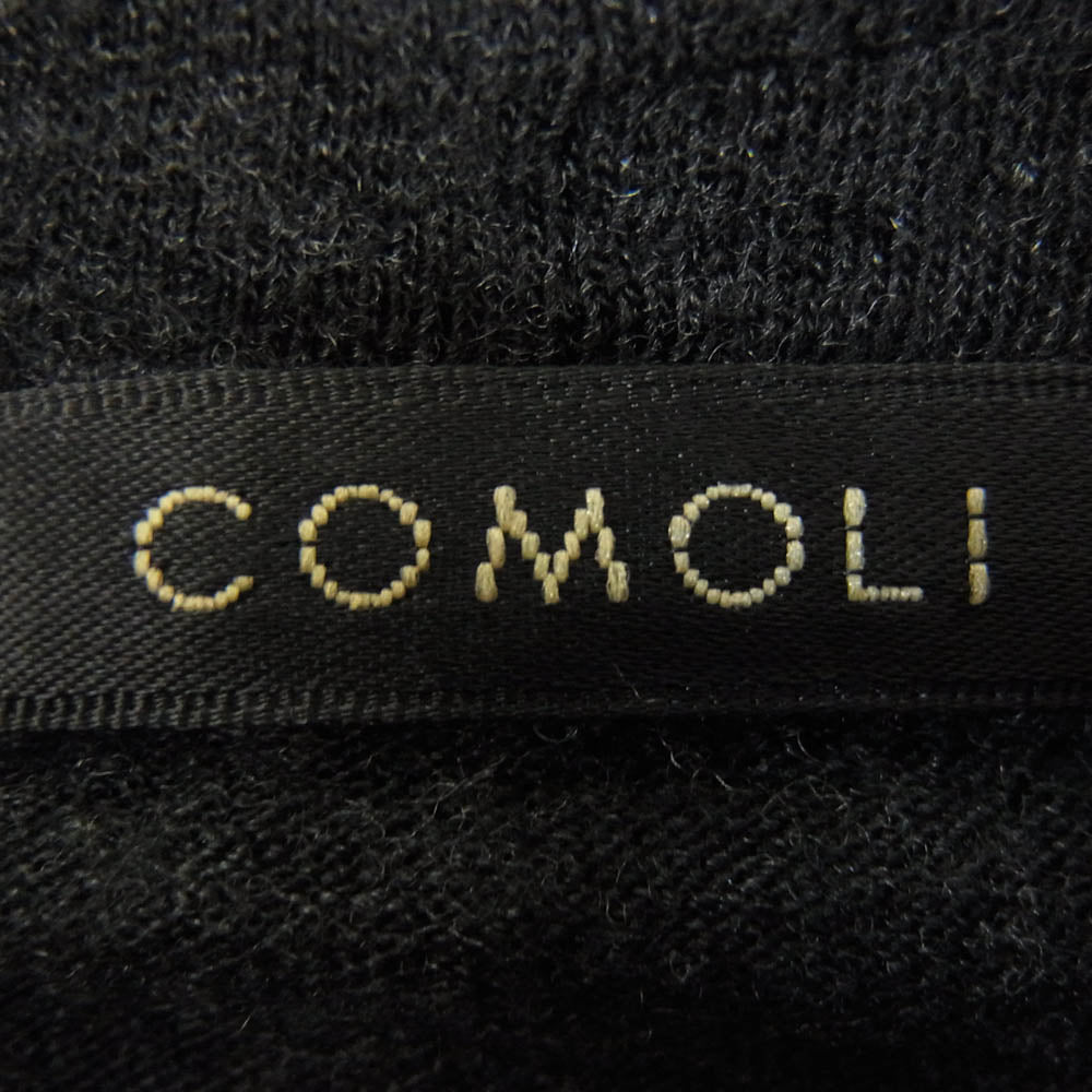 COMOLI コモリ 21AW U03-05007 ウール 天竺 長袖 ロングスリーブ タートルネック 薄手 ニット グレー系 1【中古】