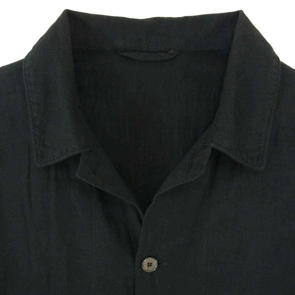 COMOLI コモリ 18SS P01-01015 ベタシャン ブルゾン シャツジャケット ブラック系 1【中古】