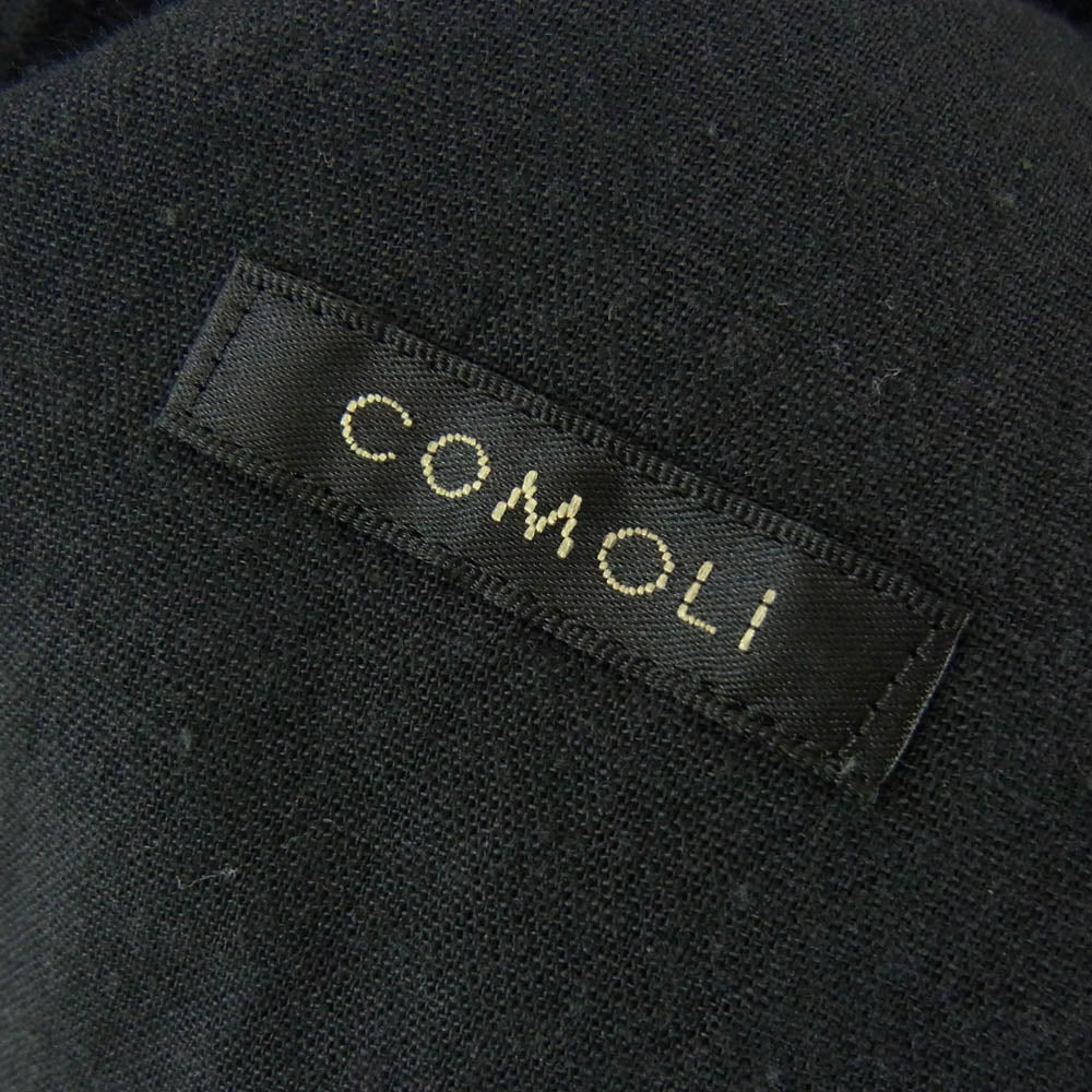 COMOLI コモリ 18SS P01-01015 ベタシャン ブルゾン シャツジャケット ブラック系 1【中古】