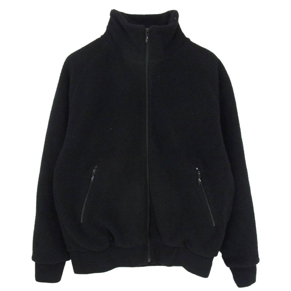 COMOLI コモリ 21AW U03-05012 ウールフリース ジップアップジャケット ブラック系 1【中古】