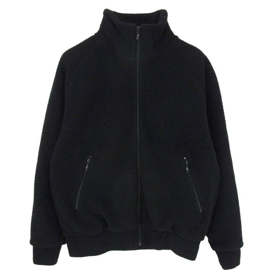 COMOLI コモリ 21AW U03-05012 ウールフリース ジップアップジャケット ブラック系 1【中古】