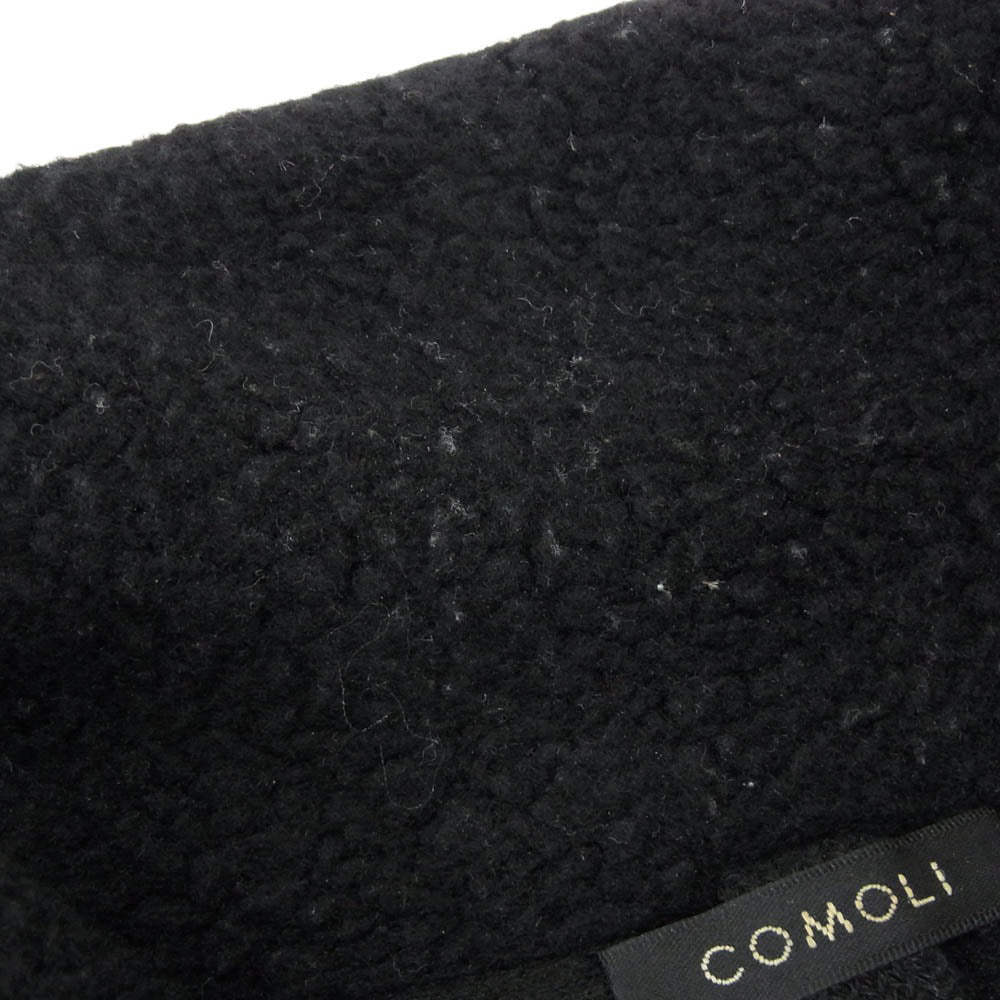 COMOLI コモリ 21AW U03-05012 ウールフリース ジップアップジャケット ブラック系 1【中古】