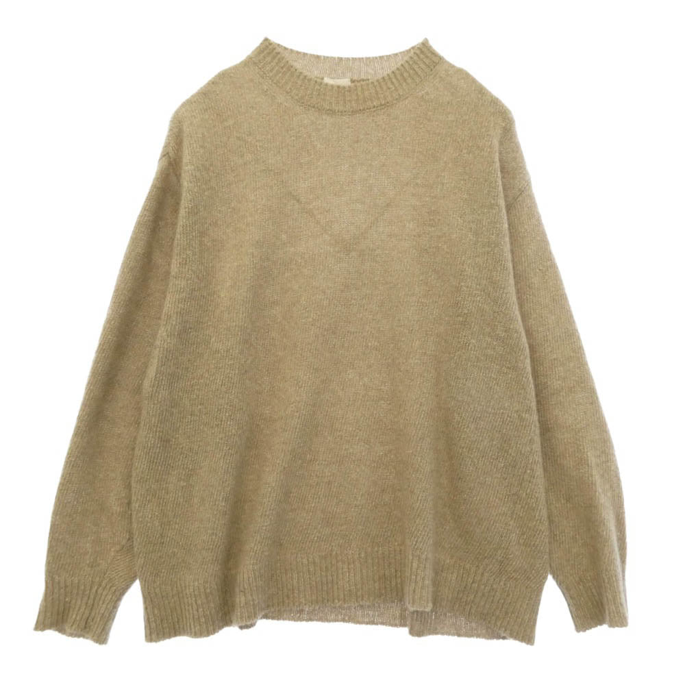 COMOLI コモリ 21AW U03-06008 カシミヤクルーネックニット セーター ベージュ系【中古】