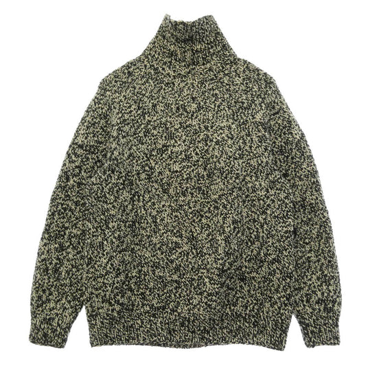 COMOLI コモリ 21AW U03-06009 カシミヤ和紙 タートルネック ニット ブラック系【中古】