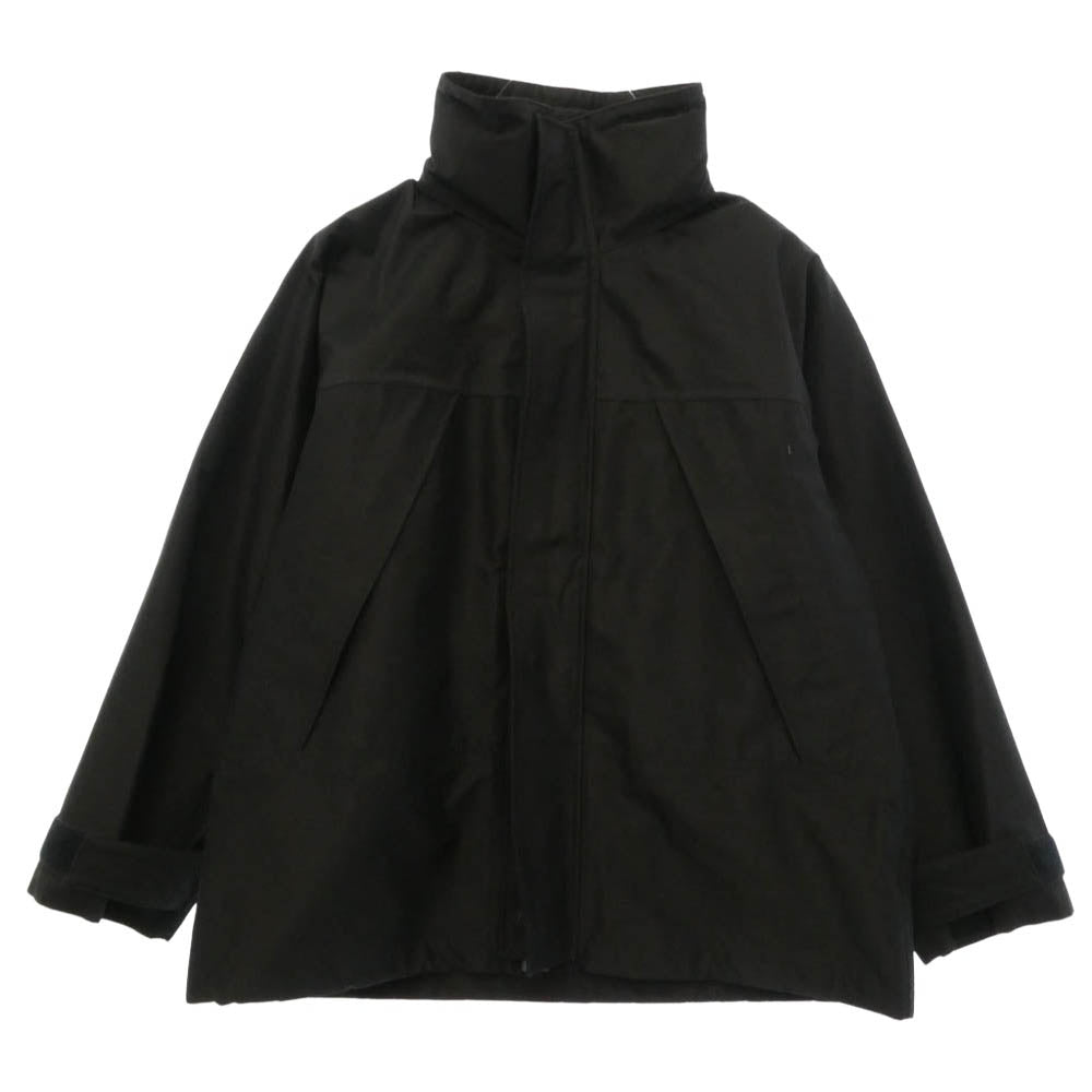 COMOLI コモリ 23AW Y03-04003 3レイヤー コットンシルクパーカ ジャケット ブラック系 1【中古】