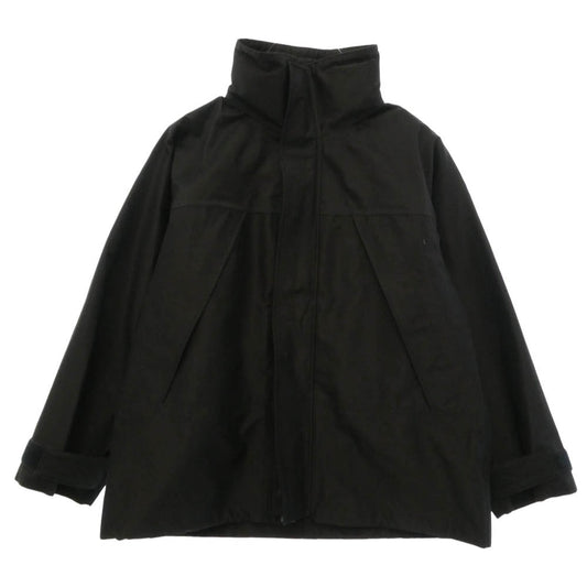 COMOLI コモリ 23AW Y03-04003 3レイヤー コットンシルクパーカ ジャケット ブラック系 1【中古】