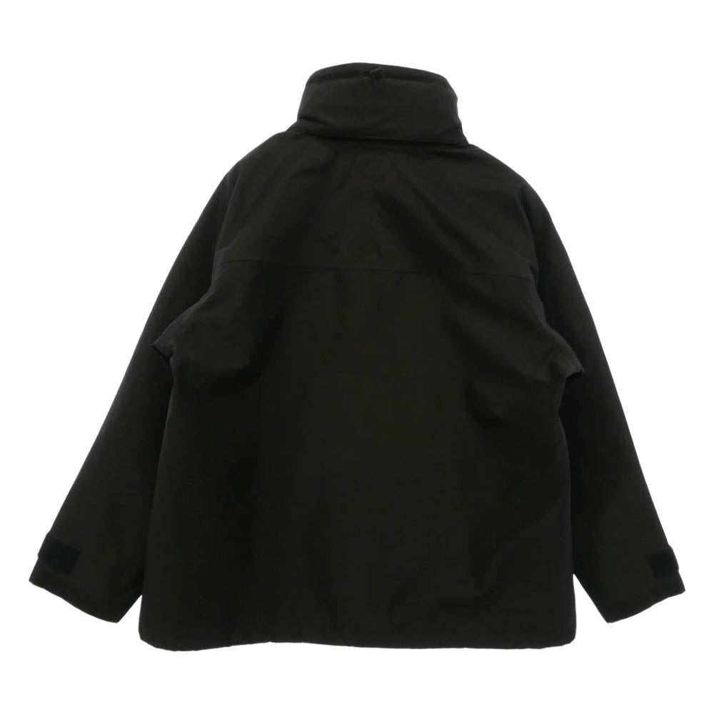 COMOLI コモリ 23AW Y03-04003 3レイヤー コットンシルクパーカ ジャケット ブラック系 1【中古】