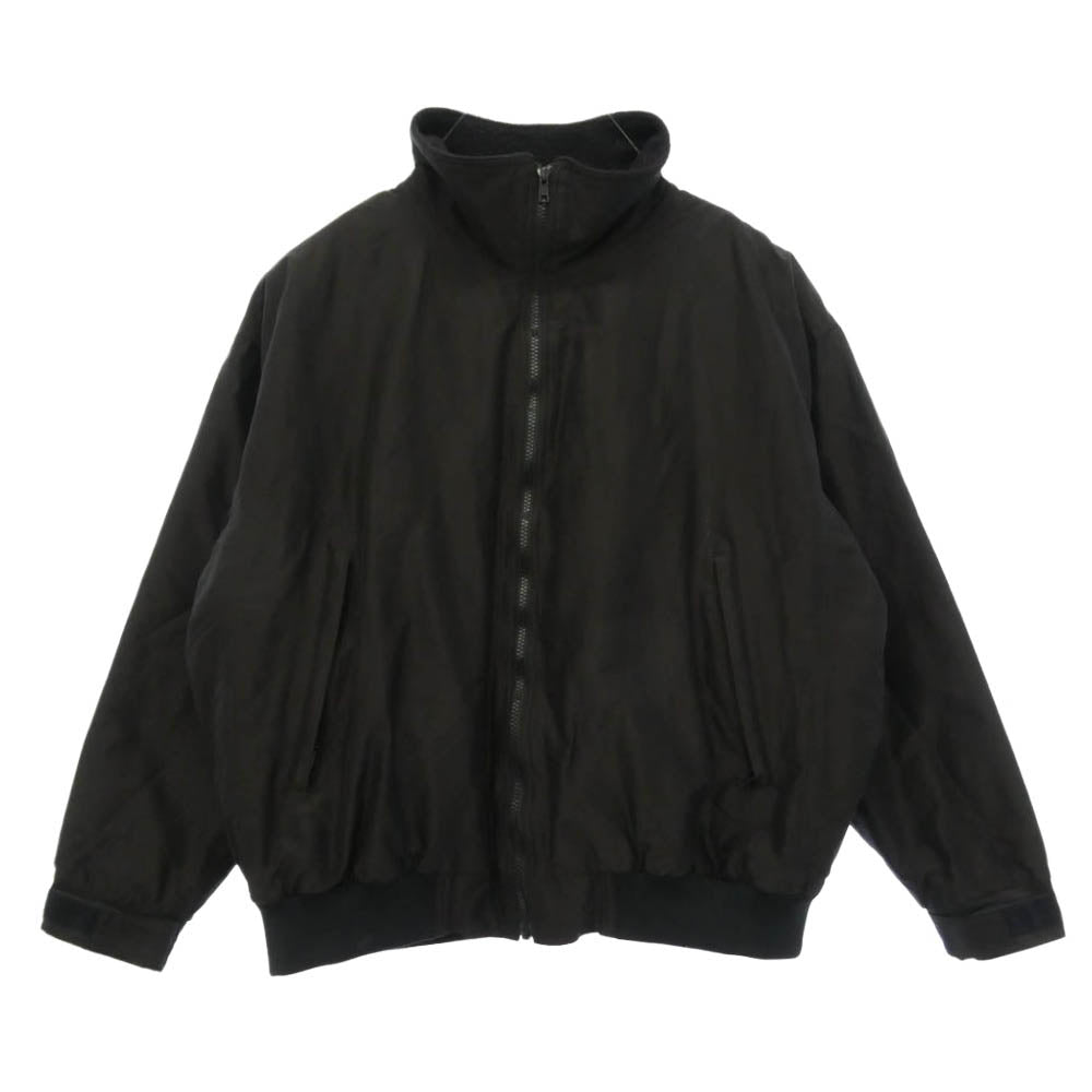 COMOLI コモリ 22AW W03-04003 コットンシルク 裏フリース トラックジャケット ブラック系 1【中古】