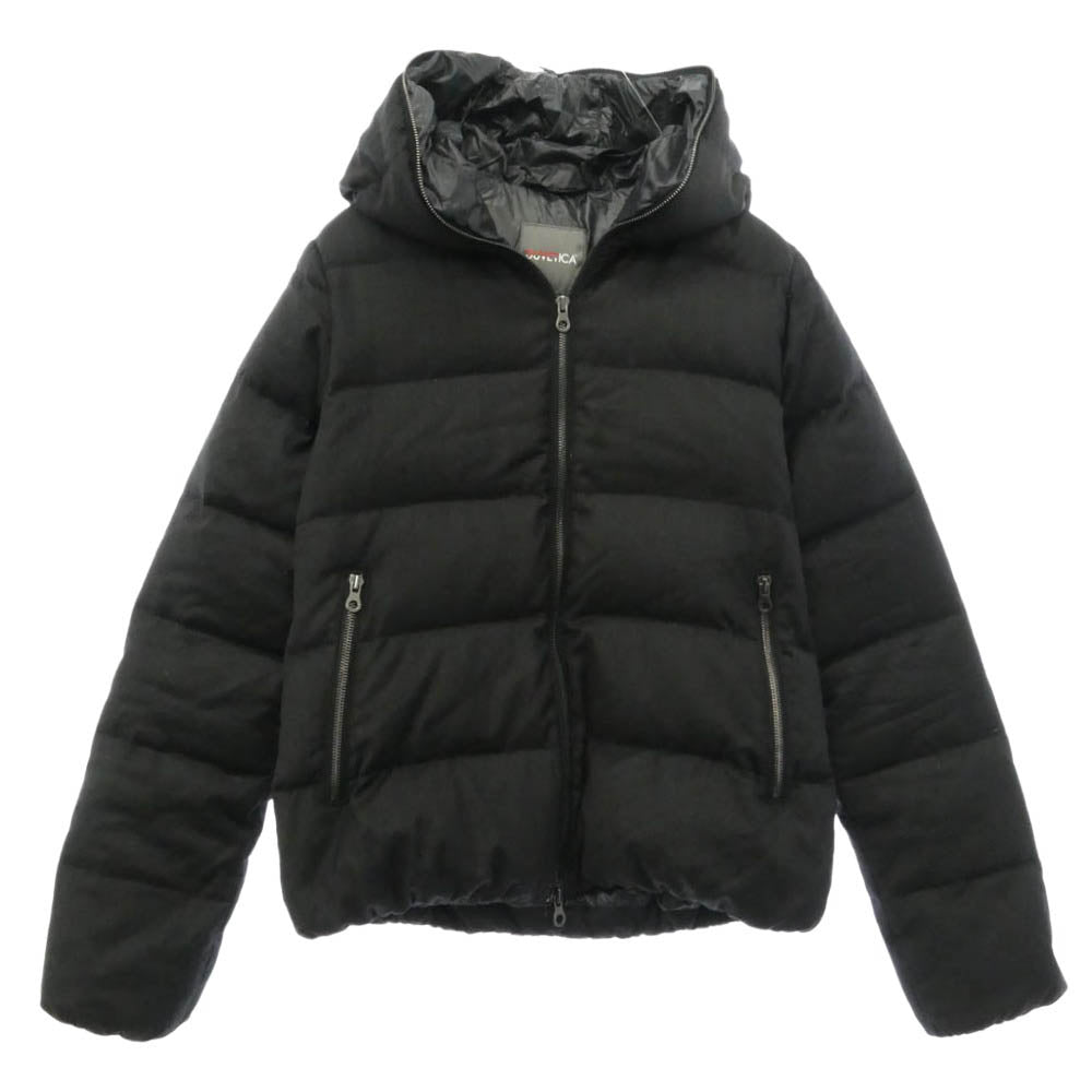 DUVETICA デュベティカ LANIFICIO F.LLI CERRUTI カシミア混 ダウン ジャケット ブラック系 42【中古】